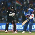 Sanju Samson walking back to the pavilion after being bowled in Vizag T20 vs New Zealand 2026