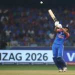 Shivam dubey hitting six in Vizag